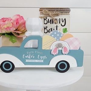 Easter Truck, Easter Bunny Truck, Tiered Tray Easter Decor,