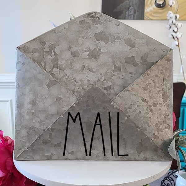 Galvanized Envelope Wall Art Etsy