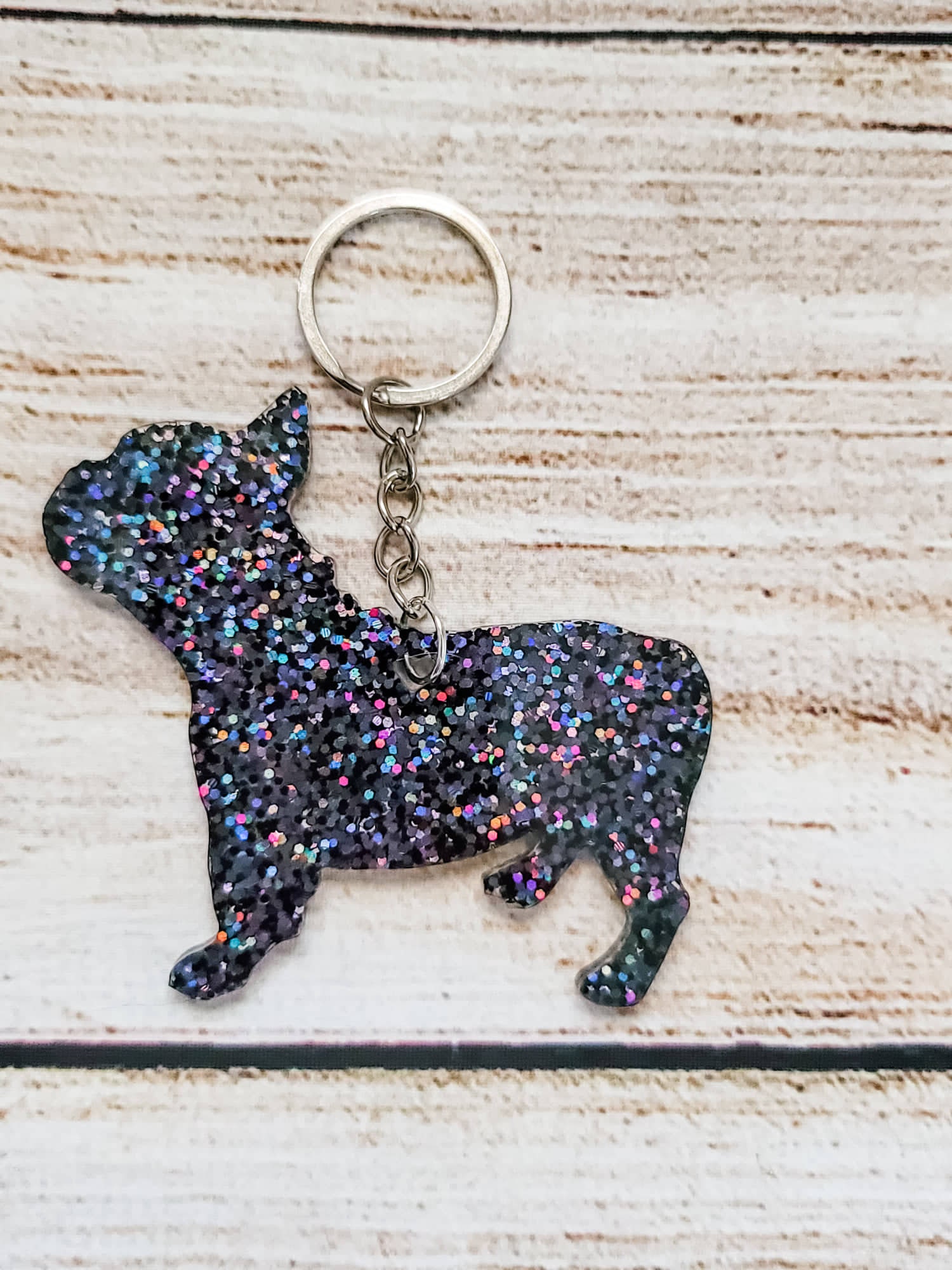 French Bulldog Pawsible Keychain - Blue Frenchie – akrDesignStudio