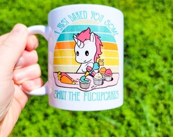 Mug Latte 12oz Llama-Corn Poop Arc-en-Ciel – Humour Drôle – Cadeau Original – Neuf