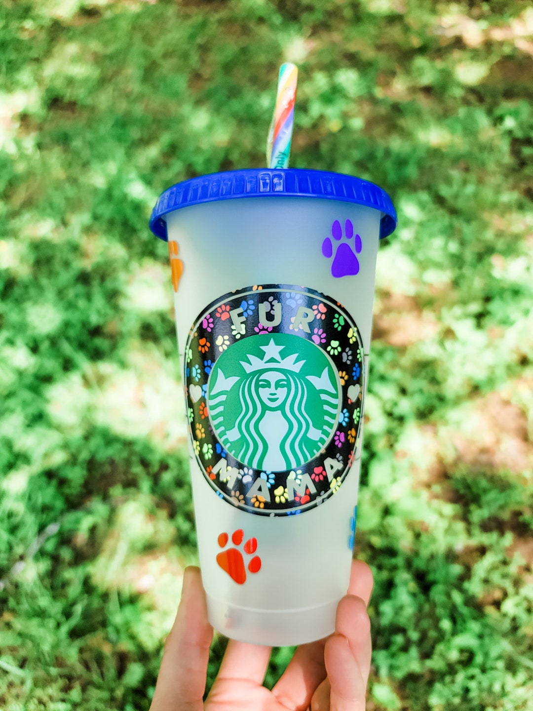 Fur Mama Reusable Tumbler Venti Tumbler Cold Cup Iced Etsy