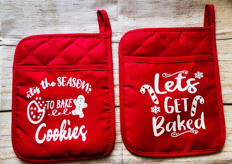 Christmas Pot Holders Christmas Gift Teacher Gift - Etsy