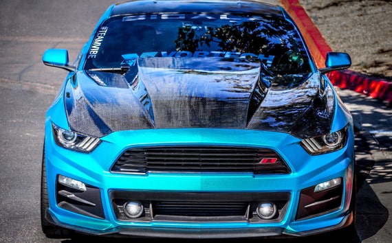 2015 2017 Mustang Carbon Fiber 4 Cowl Hood Etsy