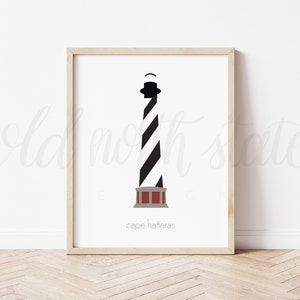 Cape Hatteras Lighthouse - North Carolina Lighthouse Print // Poster // Card // Wall Art