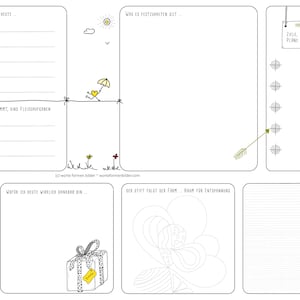 Planer dzienny „zeit+raum”, lista rzeczy do zrobienia, bullet journal, do druku, do pobrania, planer dzienny, format A3 i A4