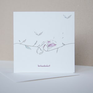Karte Hochzeit | Grußkarte Verbundenheit | Klappkarte zum Valentinstag