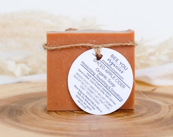 Spiced Cider Organic Bar Soap Plastic Free Cold Process Palm Oil Free Moisturizing Soothing