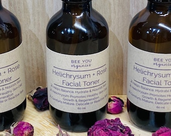 Organic Facial Face Toner Hydrosol Regenerating Hydrating for Dry, Mature or Sensitive Skin Scars Acne