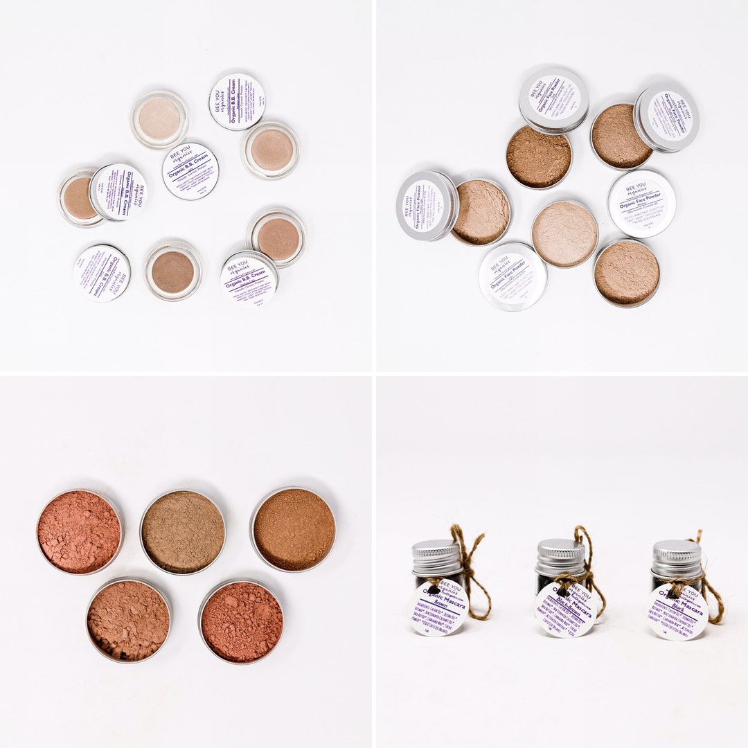 Organic Natural Makeup Sample Kit Makeup Set for Sensitive Eyes Natural Mascara Natural Eyeliner