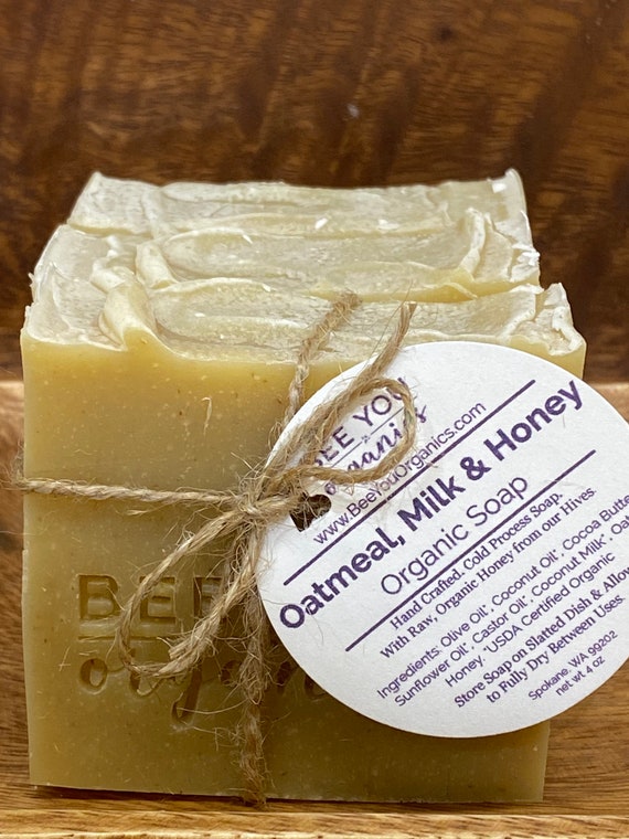 Natural Beauty Bar Soap - Milk & Honey With Coconut, Castor & Olive Oils, Fragrance Free, 3 Pack