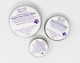 Organic Paw Balm for Dogs Nose Balm Pet Balm  Natural Pet Care Plastic Free Zero Waste Gluten Free