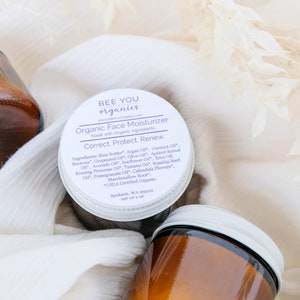 Organic Face Moisturizer Gluten Free Zero Waste Deeply Hydrating Sensitive Skin