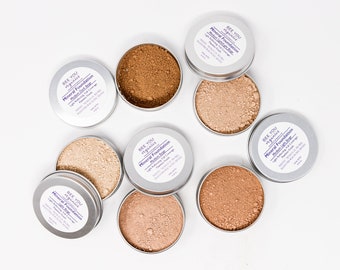 Mineral Foundation Powder - Zero Waste Natural Makeup -  Light Reflecting Full Coverage - Loose Powder - Vegan Eco Friendly