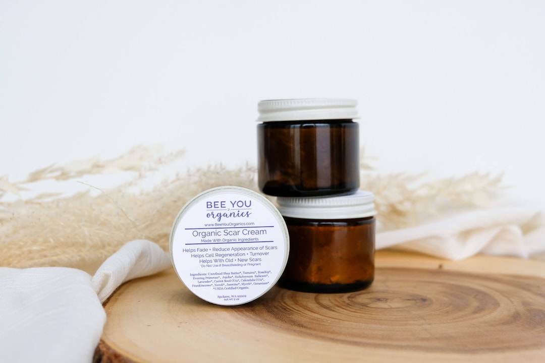 Organic Scar Cream Helps Fade Reduce Old New Scars Vegan Skin