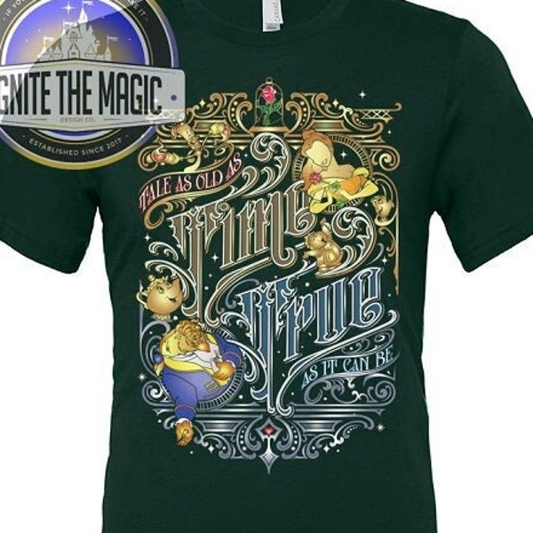 Beauty Beast Tale As Old As Time Wedding Couple Romantic Shirt