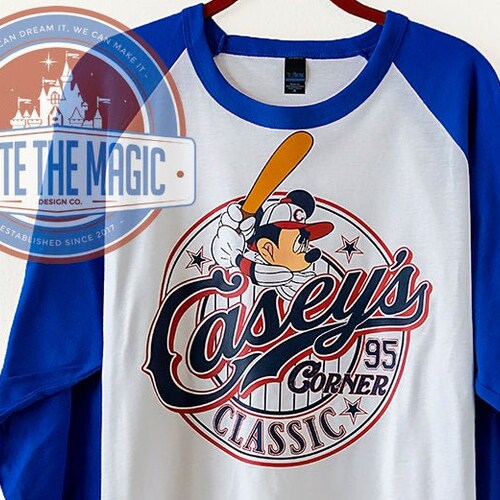 Disney Casey's Corner Baseball Tee Snack Etsy