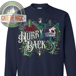 Disney Haunted Mansion Hurry Back Hoodies Sweatshirts