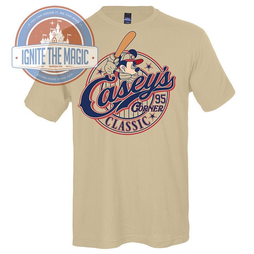 Disney Casey's Corner Baseball Tee Snack Etsy