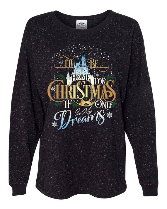 I'll Be Home for Christmas Disney Jersey Shirt Disney | Etsy