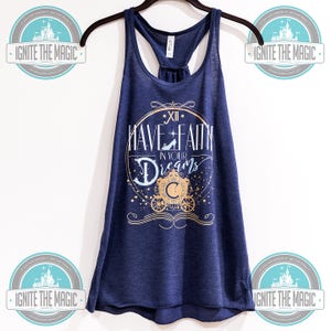 Disney Cinderella Women's Shirt Have Faith in Your Dreams Tank Tee