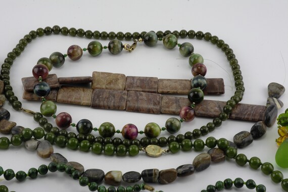 A lot loose beads & necklace natural gemstone mal… - image 2