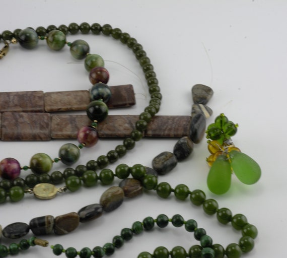 A lot loose beads & necklace natural gemstone mal… - image 6