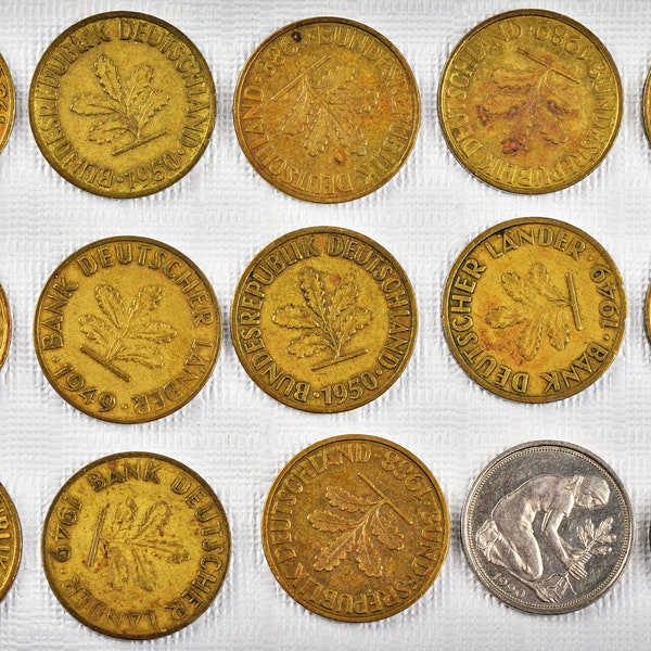 Bundesrepublik Deutschland lot of 15 Coins Around the 1900s