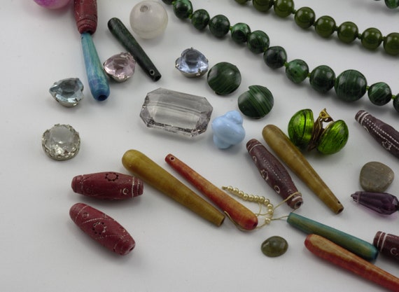 A lot loose beads & necklace natural gemstone mal… - image 10