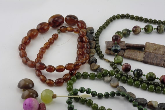 A lot loose beads & necklace natural gemstone mal… - image 3