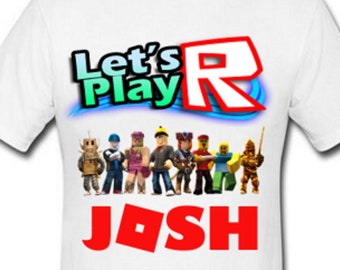 Roblox Kids Shirt Etsy - roblox personalised t shirt