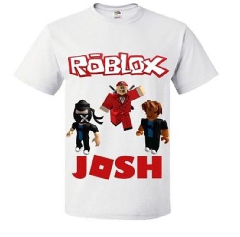 Roblox Boy S Personalised Shirt Boy S Roblox Etsy - 