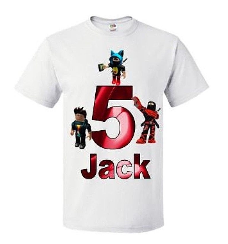 Personalised T Shirt Roblox Etsy - image 0