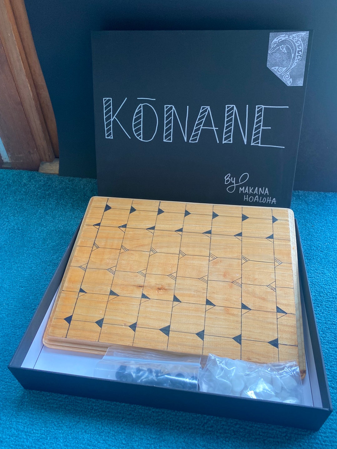 KŌNANE Authentic Hawaiian Board Game odd Play Large Niho Etsy