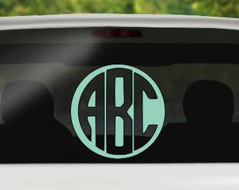 Monogram Car Decal