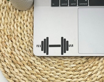 Barbell Vinyl Decal, Dumbbell Decal, Gym Decal, Barbell sticker Laptop decal, Barbell Car decal, Watter bottle decal