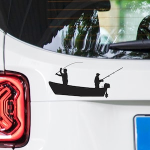 Fishing decal, fishing Sticker, Fisherman sticker, Fisherman decal, Macbook Laptop decal, Car decal, Window, Wall Vinyl Sticker