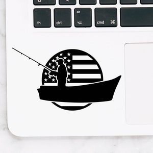 Sticker pêche, sticker pêche, sticker pêcheur, sticker pêcheur, sticker pour ordinateur portable Macbook, sticker voiture, fenêtre, sticker mural en vinyle