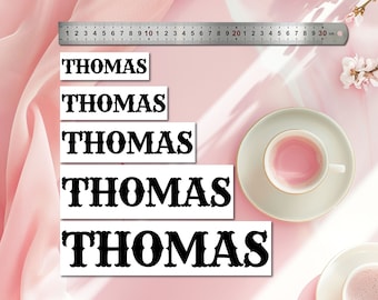 Name stickers, Custom Name Decals, Custom name Stickers, Personalized Vinyl label stickers, For gift boxes, water bottles, notebooks, glass