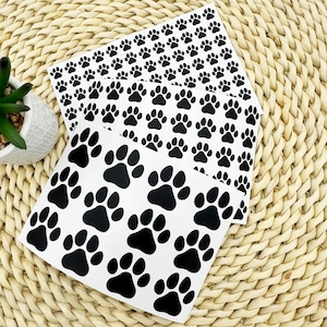Hunde Aufkleber | Hundeaufkleber | Sticker Set für Hundepfoten | Hundepfoten Vinyl Aufkleber | Aufkleber für Hundetatzen | Hunde Aufkleber Planer Aufkleber