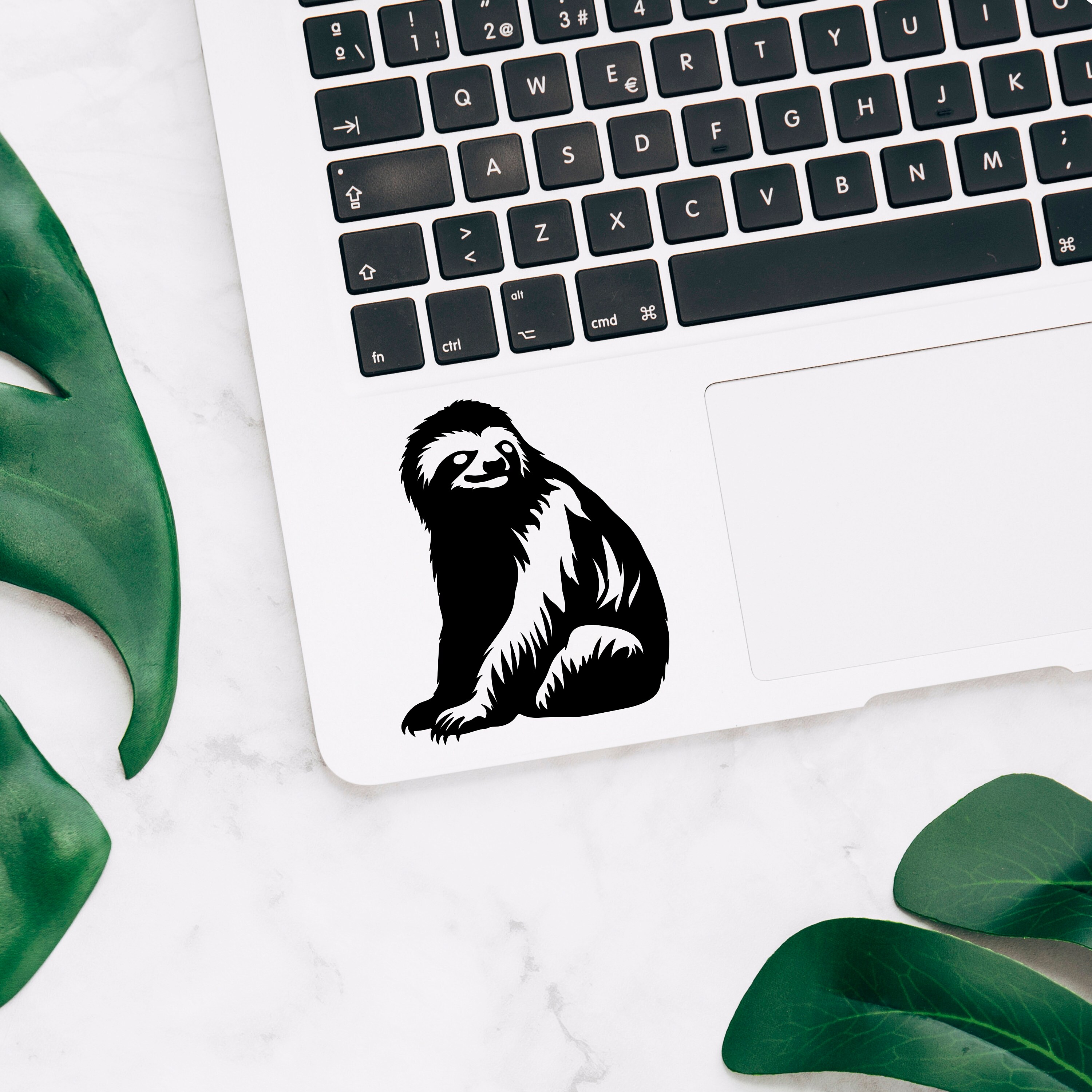 Window Sticker Sloth Sloth Decal, Sloth Sticker, Sloth Decal for MacBook Laptop, Car, Window ...