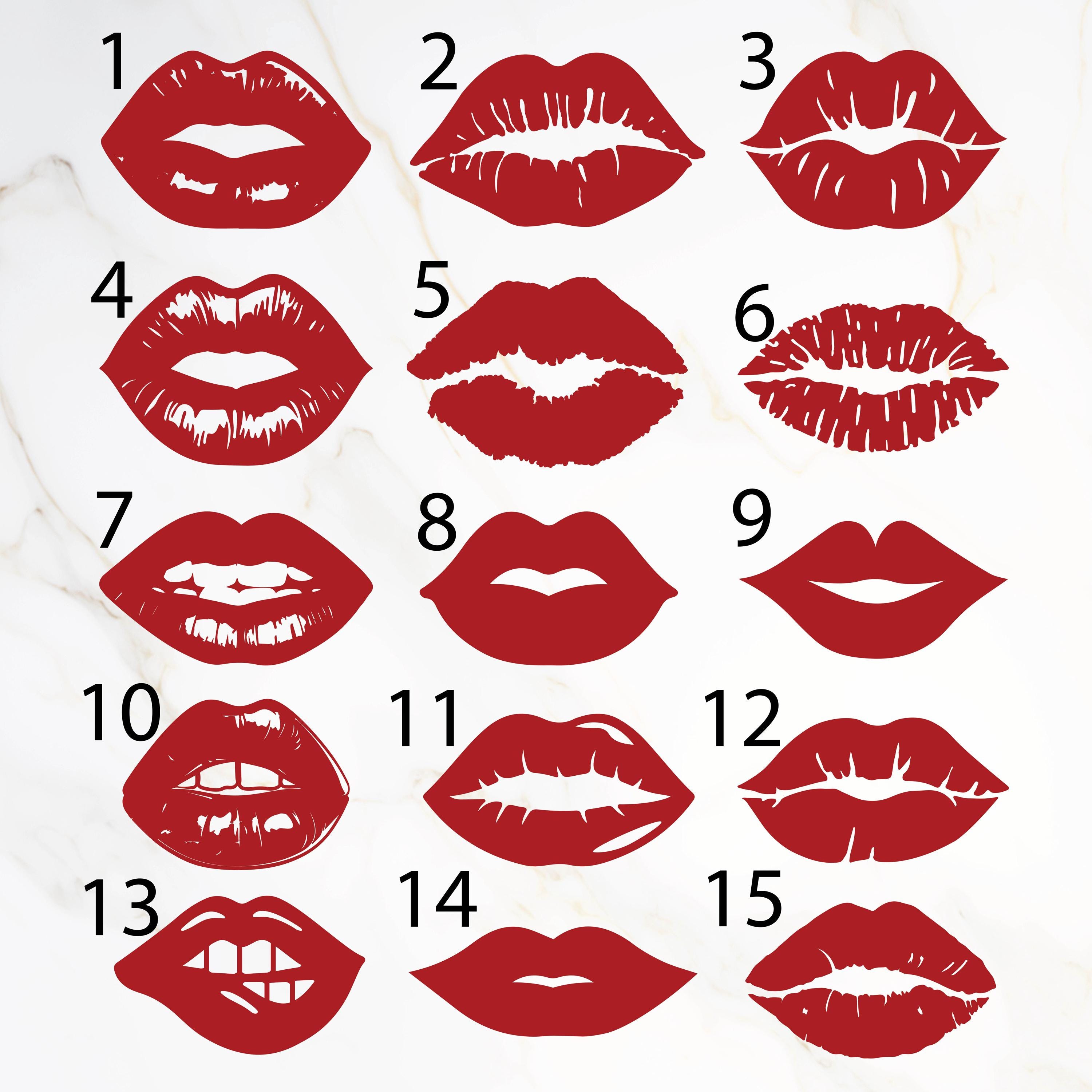 Collage Sticker Lips Lips Decals, Lips Stickers, Lips Vinyl Decal Set, Lips Stickers for Car ...
