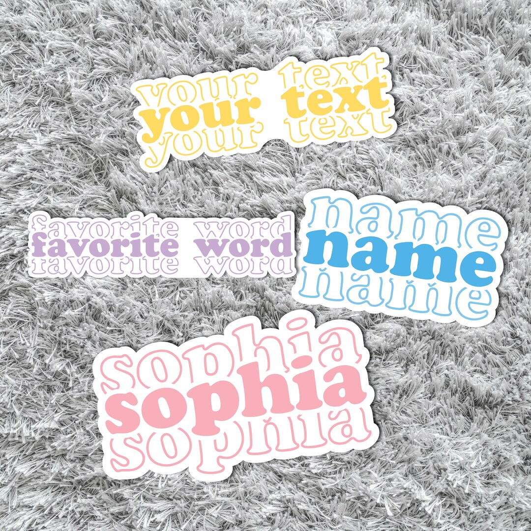 Custom Sticker, Custom Name Sticker, Personalized Sticker, Custom Name ...