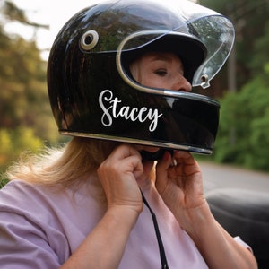 Motorcycle Helmet Sticker, Custom Name Decals, Custom Name Stickers ...