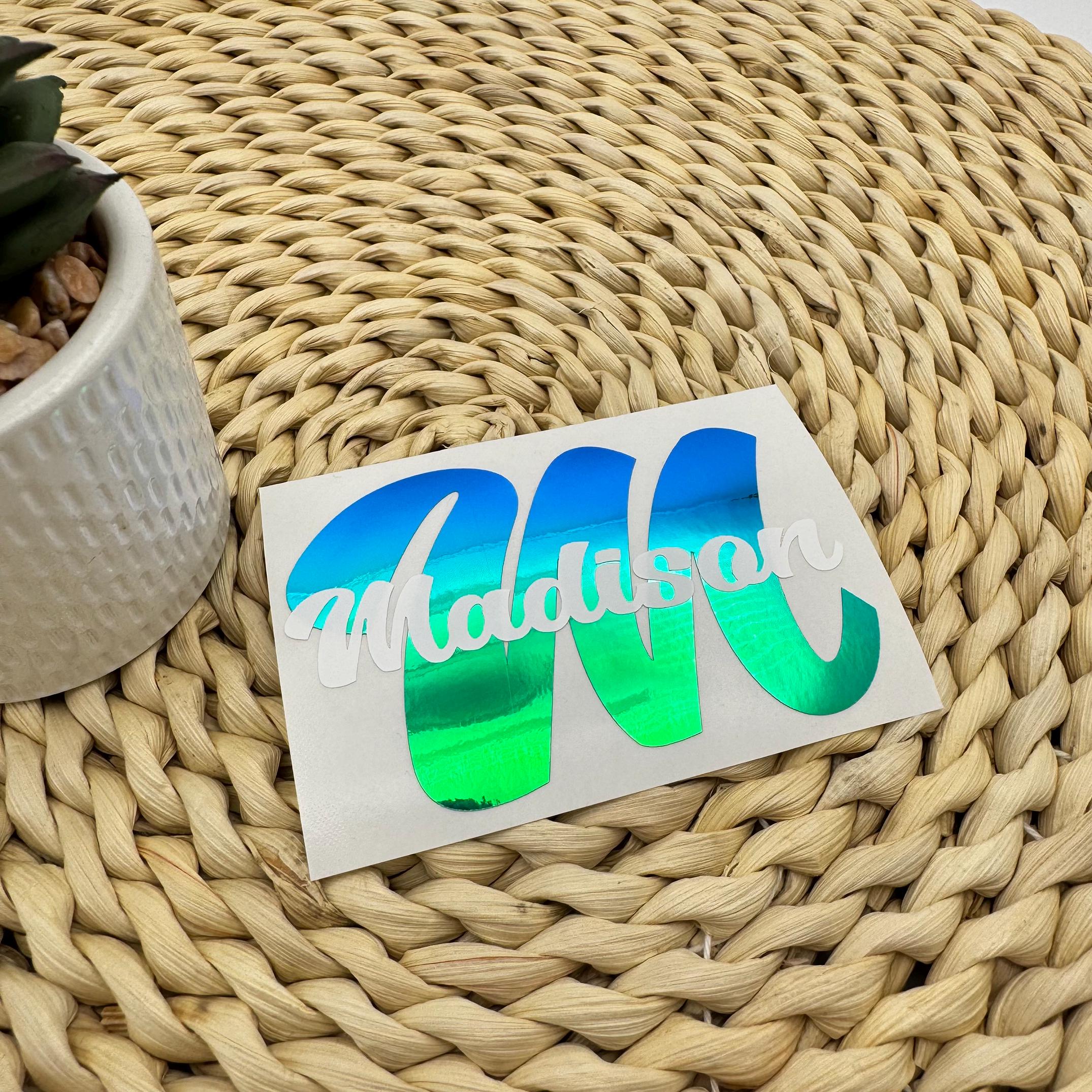 Name Stickers Customisation Custom Name Decals, Letter Decals, Monogram Decal, Monogram Name ...