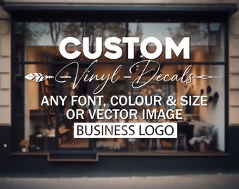 Custom Name Decals, Custom name Stickers, Personalized Vinyl Decal, Business Decals, Custom Logo Decal, custom Text, custom Image Logo decal