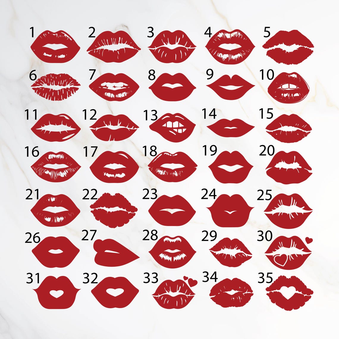 Lips Sticker Word Lips Decals, Lips Stickers, Lips Vinyl Decal Set, Lips Stickers for Car ...