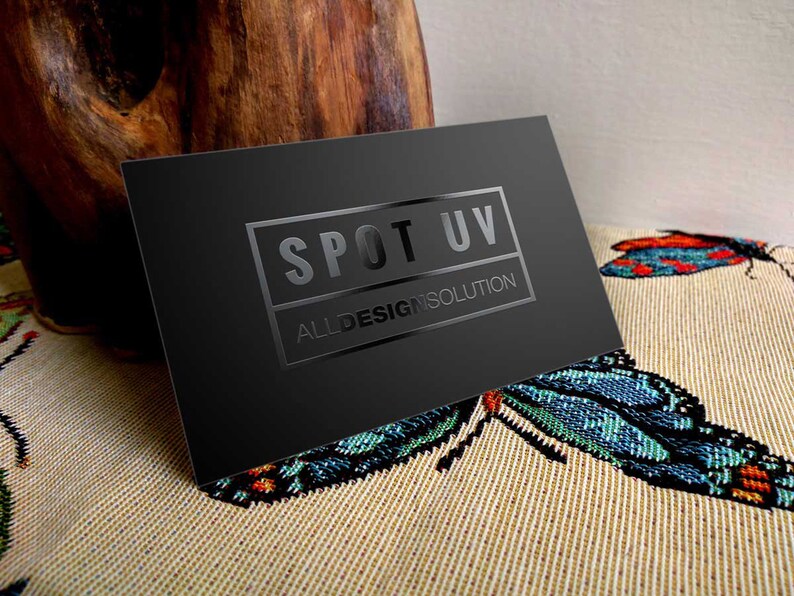 Spot UV With Raised UV Business Cards Laminated, Calling Cards Printed