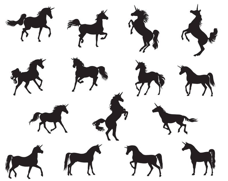 Download Unicorn svg silhouette vector editable silhouettes ...