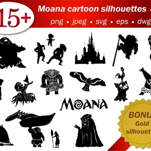 Download Maui Moana Silhouette Svg Editable Te Fiti Tattoo Chicken Etsy