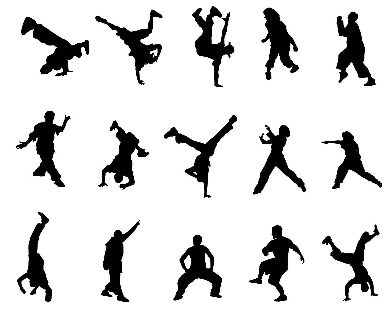 Hip hop dancer SVG man silhouette people cricut stencil cameo | Etsy